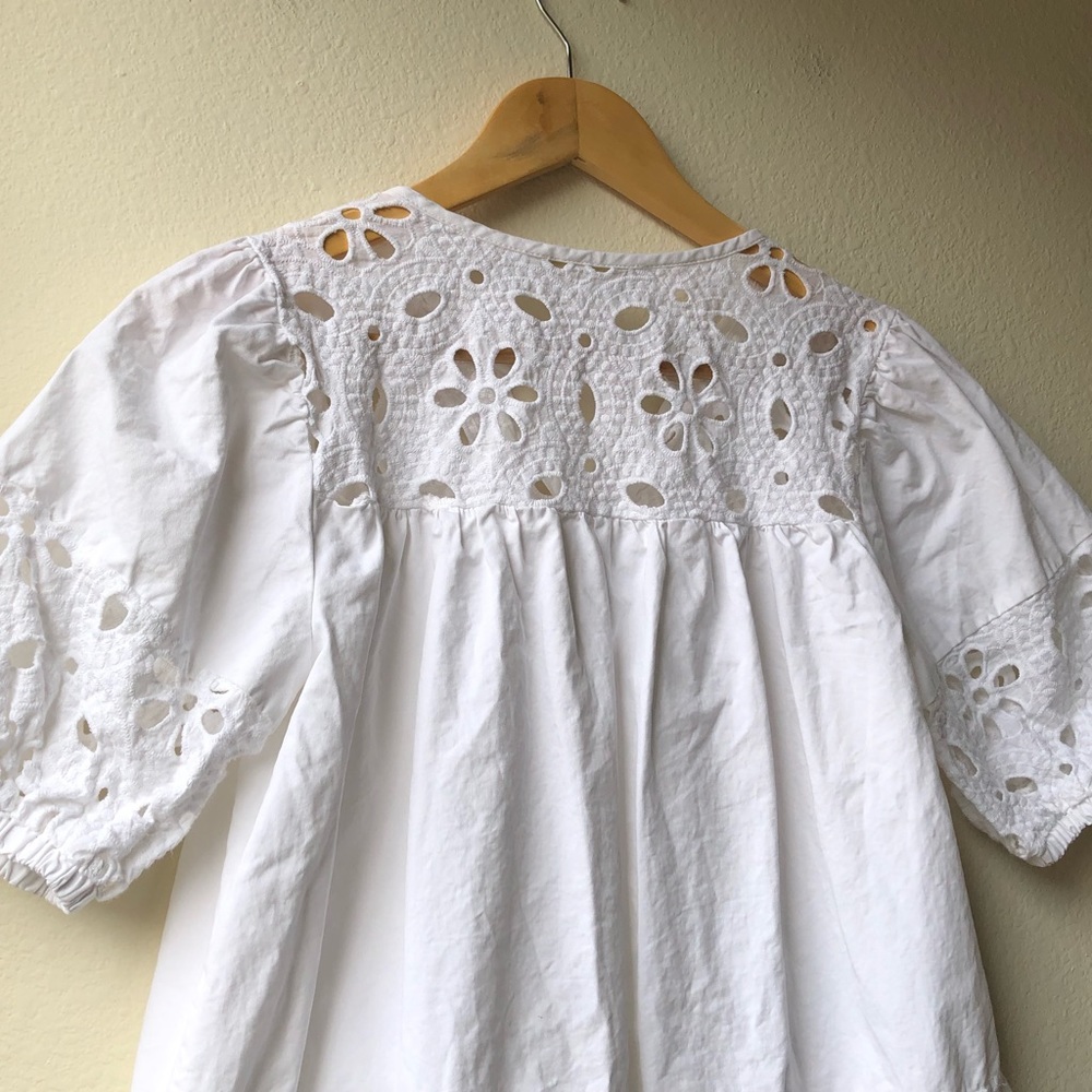 Eri + Ali Rodin Eyelet White Blouse - XS - Picture 10 of 15